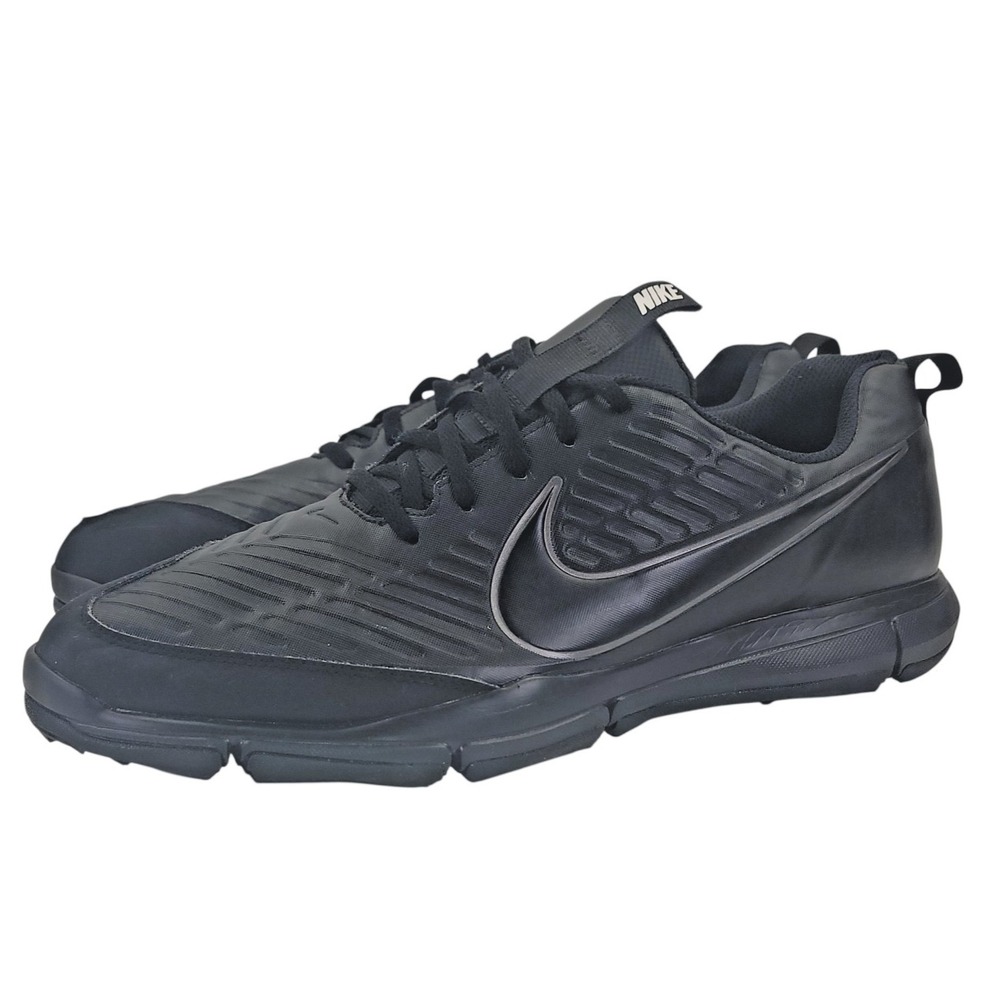 Nike Mens Explorer 2 Golf Shoes Black 849957-001 Lace Up Low Top Size 12 M - Picture 2 of 11